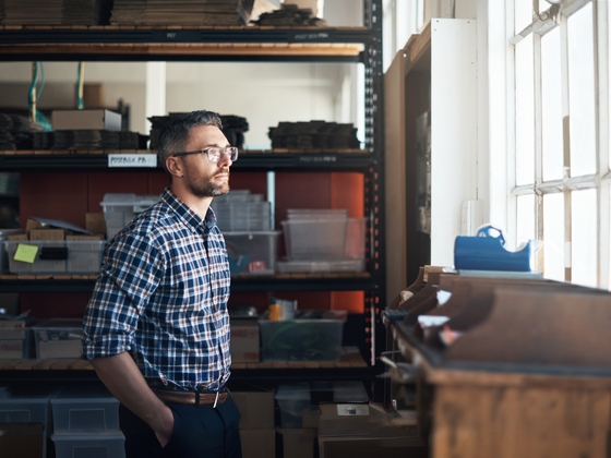 Man in workshop