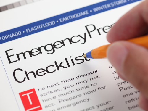 Emergency planning checklist