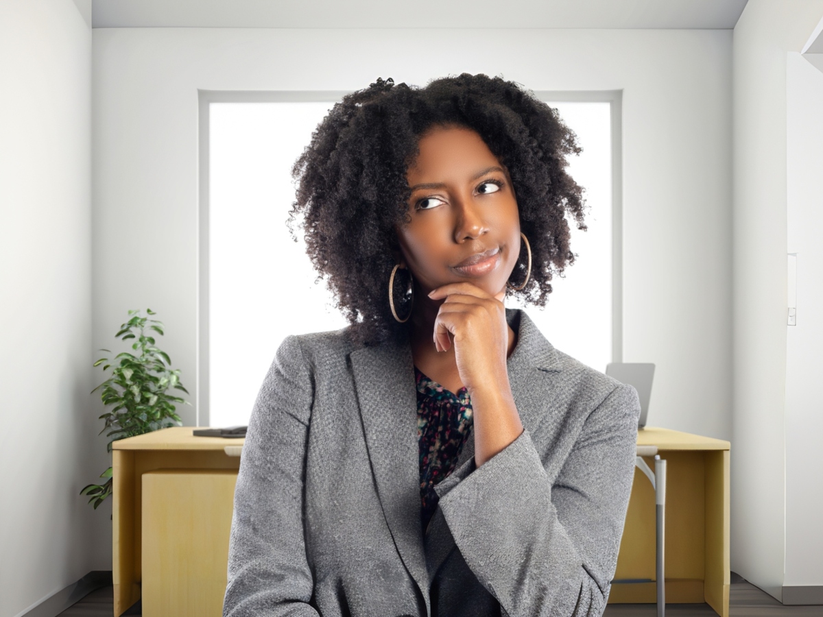 Businesswoman in office