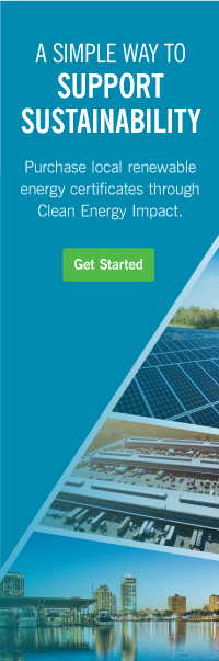 A simple way to support sustainability. Purchase local renewable energy certificates through Clean Energy Impact. Get Started