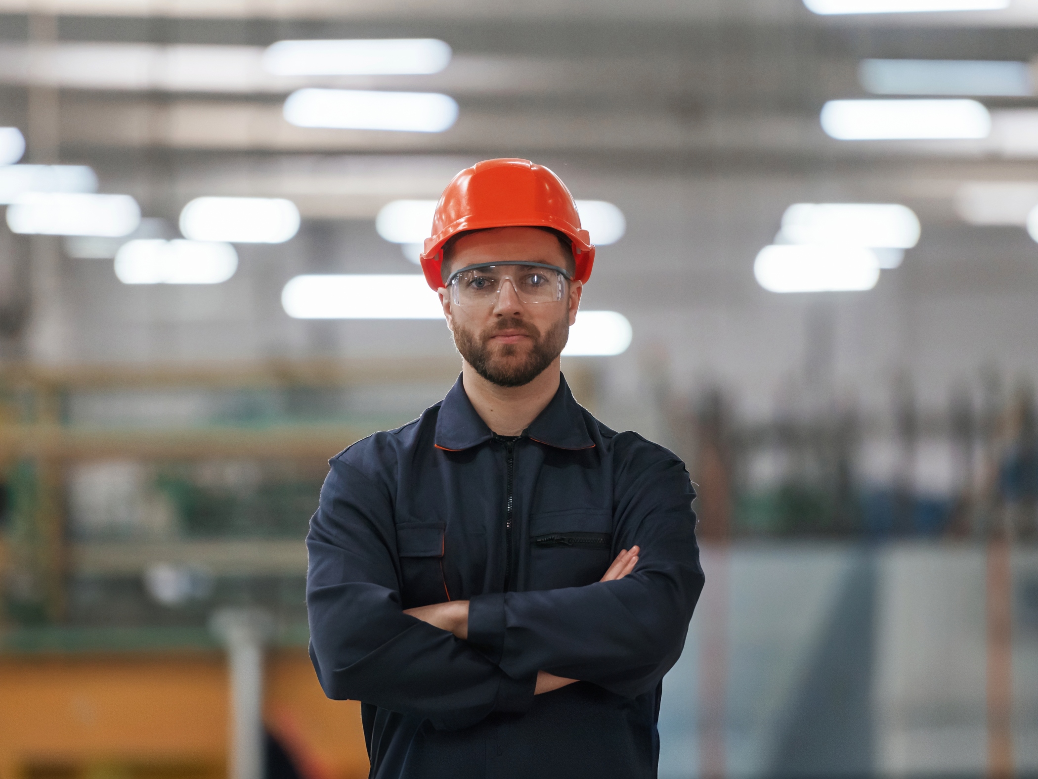 Engineer in workplace