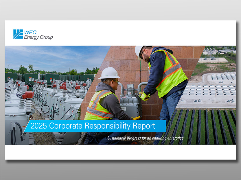 Cover of WEC Energy Group 2025 Corporate Responsibility Report