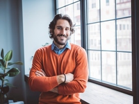 Man in office