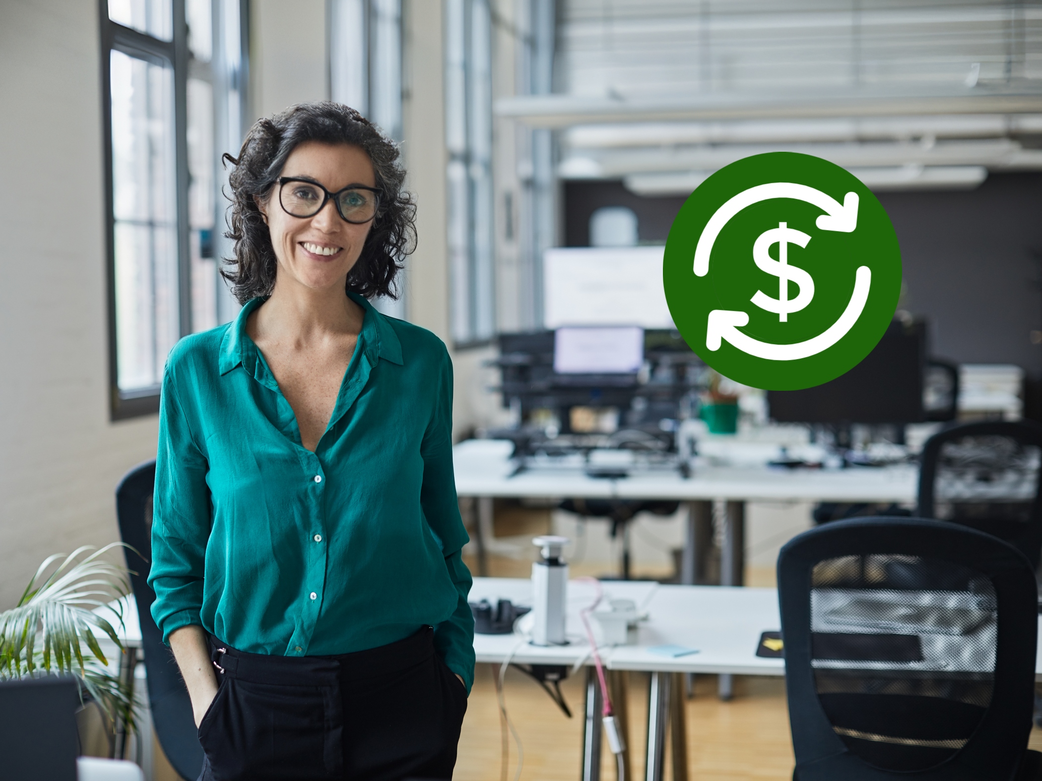 Businesswoman in office