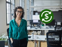 Businesswoman in office