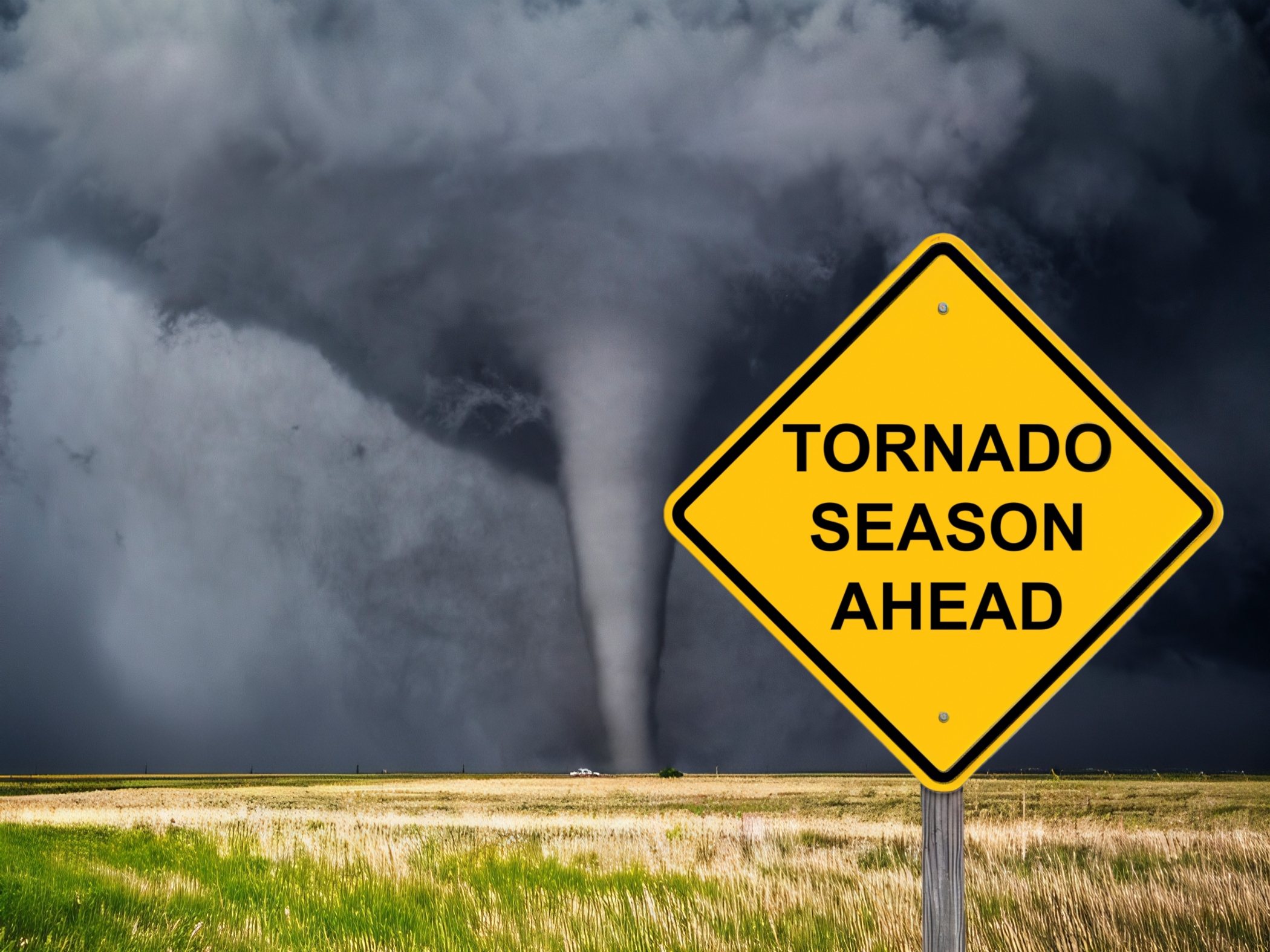 Tornado season ahead sign