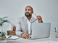 Businessman thinking