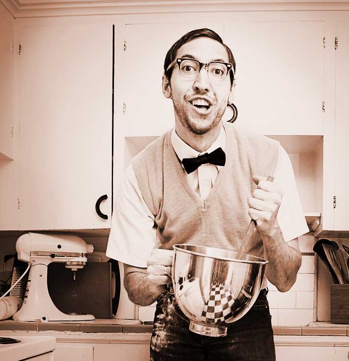 A rather animated man.