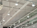LED lights in warehouse