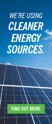 We're Using Cleaner Energy Sources. FInd out More